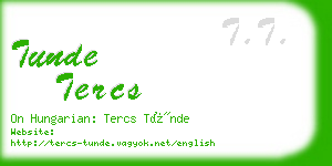 tunde tercs business card